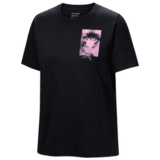 Tricou cu mânecă scurtă Arcteryx Krag SL Cotton Superbloom Crew SS Women Black