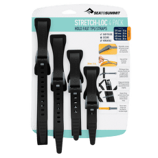 Curea Sea to Summit Stretch-Loc Set - All Sizes 20mm 4 Pack Black-Black