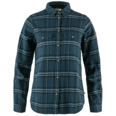 Cămașă cu mânecă lungă Fjällräven Övik Heavy Flannel Shirt Women Indigo Blue-Dark Navy