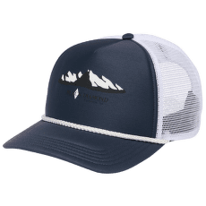 Capac Black Diamond Flat Bill Trucker Hat Charcoal-White Mountainscape