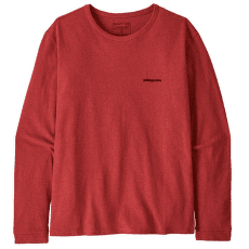 Tricou cu mânecă lungă Patagonia Long-Sleeved P-6 Logo Women Potters Red