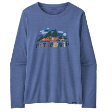 Tricou cu mânecă lungă Patagonia L/S Cap Cool Daily Graphic Shirt Women Fitz Roy Foliage: Current Blue X-Dye