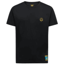 Tricou cu mânecă scurtă La Sportiva Climbing on the Moon T-Shirt Men Nero/Giallo