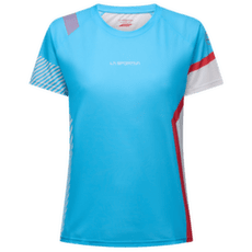 Tricou cu mânecă scurtă La Sportiva FLOW T-SHIRT Women Malibu Blue/Hibiscus