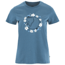 Tricou cu mânecă scurtă Fjällräven FJÄLLBLOMSTER FOX T-SHIRT WOMEN Dawn Blue