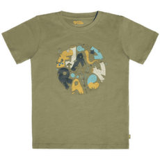 Tricou cu mânecă scurtă Fjällräven Kids Forest Findings T-shirt Light Olive