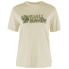 Tricou cu mânecă scurtă Fjällräven Lush Logo T-Shirt Women Chalk White