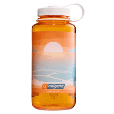 Sticlă Nalgene Wide Mouth 1000 ml Clementine Landscape with Sunset