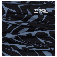 Bandă pentru gât Mons Royale Neckwarmer Signal Lost Goblin Blue
