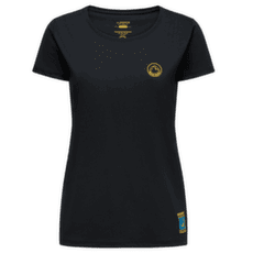Tricou cu mânecă scurtă La Sportiva CLIMBING ON THE MOON T-Shirt Women Black/Yellow