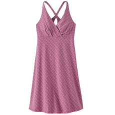 Rochie Patagonia Amber Dawn Dress Women Future Flowers: Faded Magenta