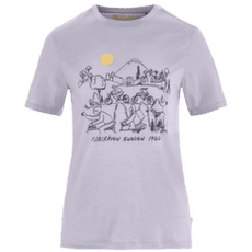 Tricou cu mânecă scurtă Fjällräven HOJA LUGNT WOOL T-SHIRT WOMEN Lavender Mist
