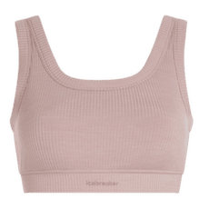 Sutien Icebreaker Merino Blend Rib Lotus Bra Women PINK QUARTZ