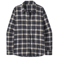 Cămașă cu mânecă lungă Patagonia LIGHTWEIGHT FJORD FLANNEL SHIRT Women Evergreen Fjord: Smolder Blue