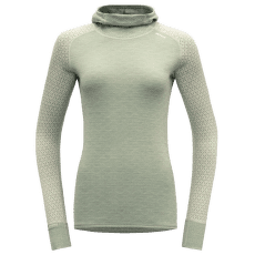 Tricou cu mânecă lungă Devold Kvitegga Merino 230 Hoodie Women 010A RAW WHITE