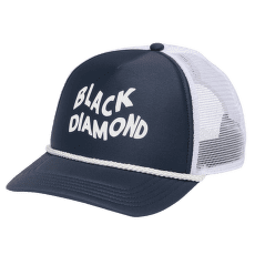 Capac Black Diamond Flat Bill Trucker Hat Charcoal-White Wavy Black Dmnd