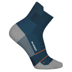 Șosete Mammut Mountain Running Lightweight Merino Quarter Socks 50649 deep ice-tangerine-white