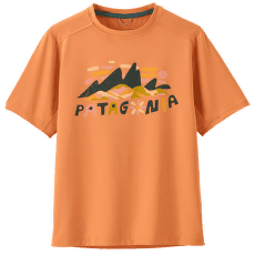 Tricou cu mânecă scurtă Patagonia Capilene® Silkweight T-Shirt Kid Fitz Roy Superbloom: Heirloom Peach