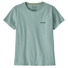Tricou cu mânecă scurtă Patagonia P-6 Logo Responsibili-Tee Women P-6 Outline: Virtually Blue