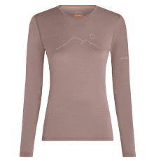 Tricou cu mânecă lungă Icebreaker Merino 200 Oasis LS Crewe Rainer Ridge Women SUMMIT