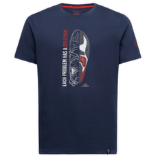 Tricou cu mânecă scurtă La Sportiva SOLUTION T-SHIRT Night Sky/Mountain Red
