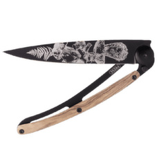Cuțit Deejo Tattoo Black olive wood Mushroom