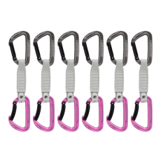Set expres Mammut Workhorse Keylock 12 cm 6-Pack Quickdraws grey-pink
