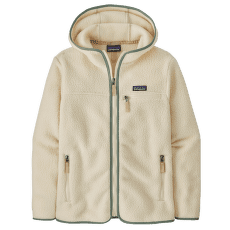 Hanorac Patagonia Retro Pile Hoody Women Natural w/Ellwood Green