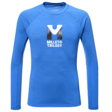 Tricou cu mânecă lungă Millet TRILOGY WOOL TS LS Men ICON BLUE