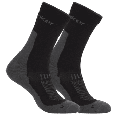 Șosete Icebreaker Merino Hike+ Light Crew Men - 2 pack BLACK/OBSIDIAN