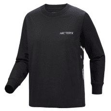 Tricou cu mânecă lungă Arcteryx Kragg Cotton Bird Crew LS Women Black / White