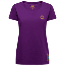 Tricou cu mânecă scurtă La Sportiva CLIMBING ON THE MOON T-Shirt Women Viola/Giallo