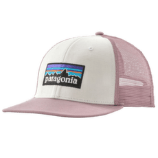 Capac Patagonia P-6 Logo Trucker Hat White w/Quiet Violet