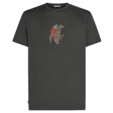 Tricou cu mânecă scurtă Icebreaker Merino 150 Tech Lite SS Tee Bear Catch Men OBSIDIAN