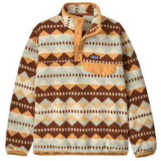 Hanorac Patagonia Lightweight Synch Snap-T Pullover Kids Diamond Stripe: Flurry Green