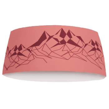Bandă pentru cap Direct Alpine Stripe coral/palisander