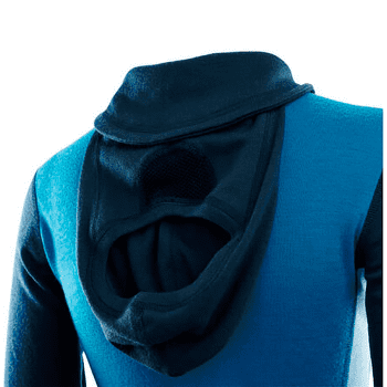 Hanorac Aclima WarmWool Hood Sweater W/Zip Women Navy Blazer / Blue Sapphire / Azure Blue