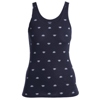 Maiou Icebreaker Merino Siren Tank Shine AOP Women MIDNIGHT NAVY/AOP