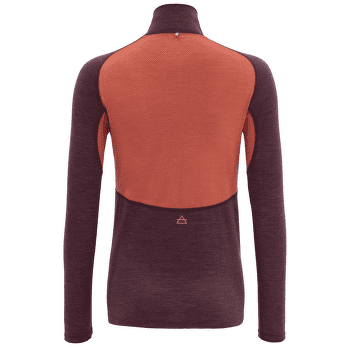 Tricou cu mânecă lungă Devold Running Zip Neck Women PORT