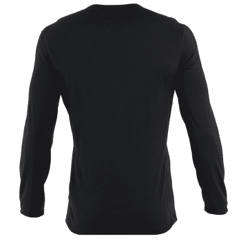 Tricou cu mânecă lungă Icebreaker Merino 200 Oasis LS Crewe Ruapehu Round Men Black