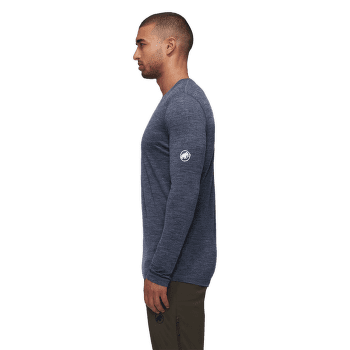 Tricou cu mânecă lungă Mammut  Tree Wool FL Longsleeve Men marine melange 5784