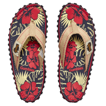 Şlapi Gumbies Gumbies Denim Hibiscus Denim Hibiscus