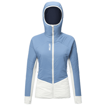 Jachetă Millet White Primaloft Hoodie Women CORONET BLUE/FOGGY DEW