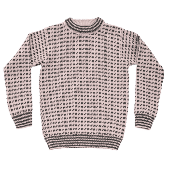 Pulover Devold Original Islender Crew Neck 150B  CHALK PINK/ANTHRACITE