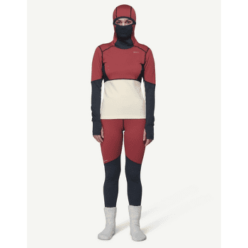 Tricou cu mânecă lungă Devold Expedition Arctic Pro Hoodie Women 753A  MARSALA