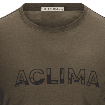 Tricou cu mânecă scurtă Aclima LightWool Tee Logo Men Tarmac