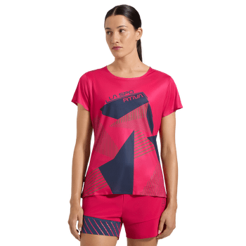 Tricou cu mânecă scurtă La Sportiva COMP T-SHIRT Women Night Sky/Rosebay