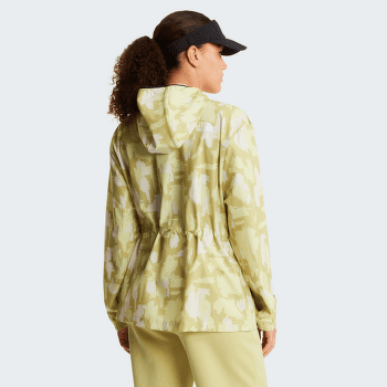 Jachetă The North Face MOUNTAIN ATHLETICS HOODED WIND JKT-PRI Women MKO LEMON MIST PAINTED MOUNTAINS PRINT