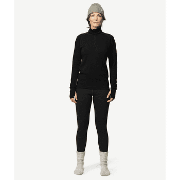 Tricou cu mânecă lungă Devold Expedition Zip Neck Woman 950 BLACK