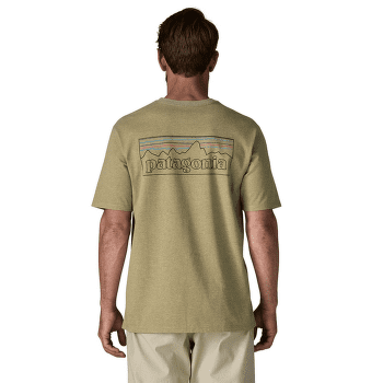 Tricou cu mânecă scurtă Patagonia P-6 Logo Responsibili Tee Men P-6 Outline: Gumtree Green